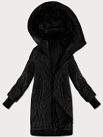 Dámska prešívaná pletená bunda S'West black (B8505-1)