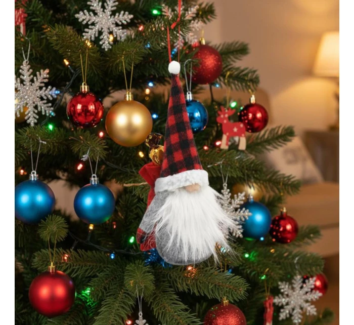 DEKORATÍVNY ŠKRIATOK S DARČEKOVOU TAŠKOU 20CM