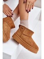 Śniegowce Ze Zdobieniem Na Platformie Big Star OO274A104 Camel Śniegowce Ze Zdobieniem Na Platformie Big Star OO274A104 Camel