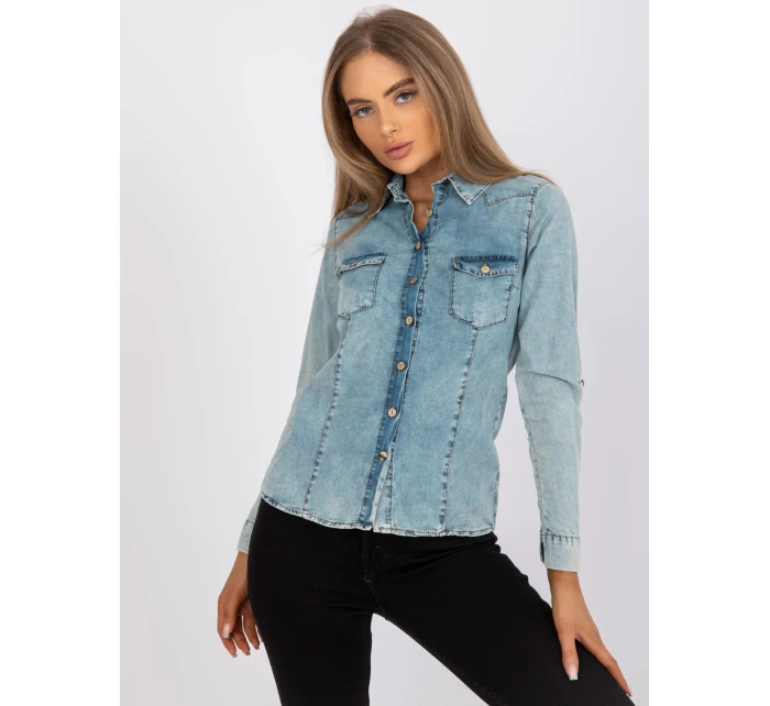 RO KS GMK 4009 košele.95 svetlo modrá