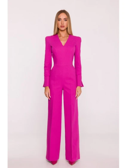 M883 Džínsový overal - ružový