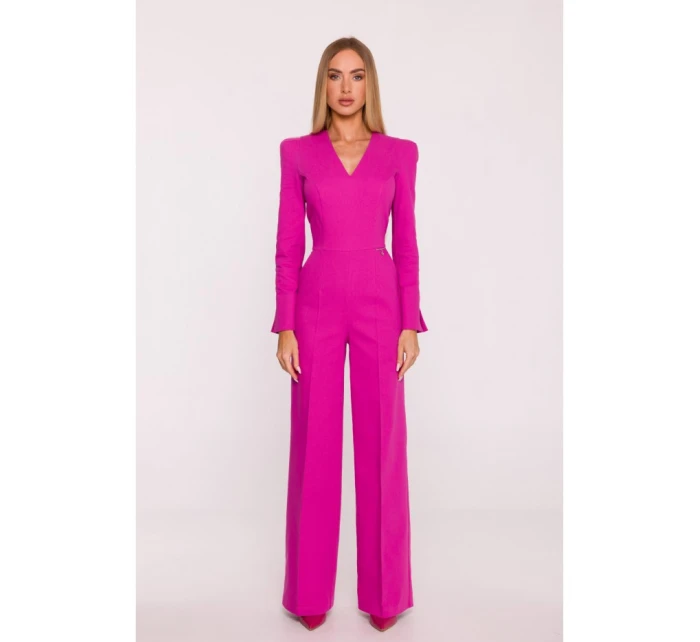 M883 Džínsový overal - ružový