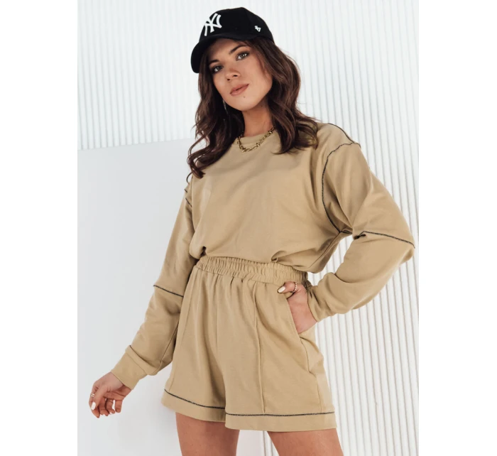 Dámská tepláková souprava beige Dstreet model 21973932 - FashionStreet