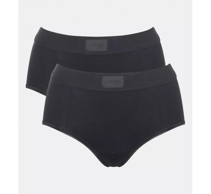 sloggi Double Comfort T Maxi 2P - BLACK - SLOGGI BLACK - SLOGGI