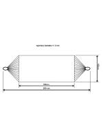 ZÁHRADNÁ HOJDACIA SIEŤ PRE 2 OSOBY 200X150CM S KRYTOM SIVÁ 1039053