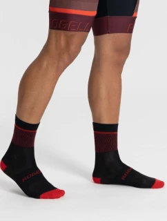 Rogelli HERO II ponožky čierne/červené 44-47