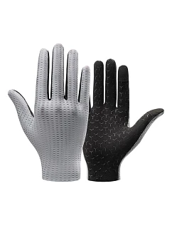 Rockbros Priedušné cyklistické rukavice, plné, veľkosť: XL - sivé