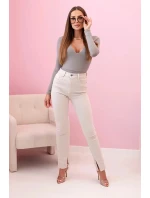 Dámska blúzka s dlhým rukávom a hlbokým výstrihom Fango