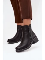 Dámské kotníkové boty na klínu s Černé model 21712131 - EVENTO Dámské kotníkové boty na klínu s Černé model 21712131 - EVENTO