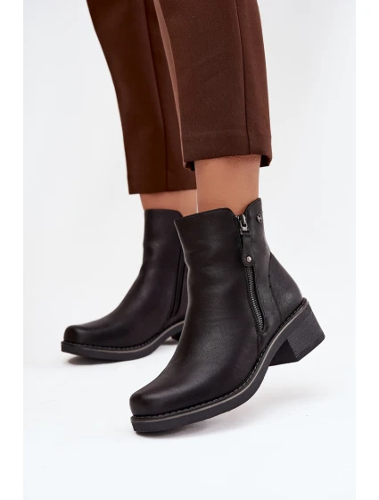 Dámské kotníkové boty na klínu s Černé model 21712131 - EVENTO Dámské kotníkové boty na klínu s Černé model 21712131 - EVENTO