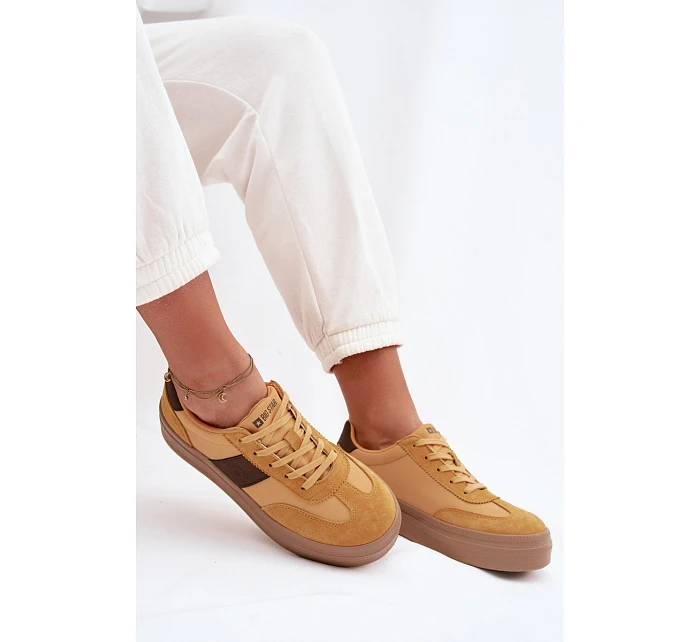 Dámské semišové tenisky Big Star TT274166 Žluté