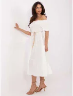 Sukienka MI SK model 21191000 biały - FPrice Sukienka MI SK model 21191000 biały - FPrice