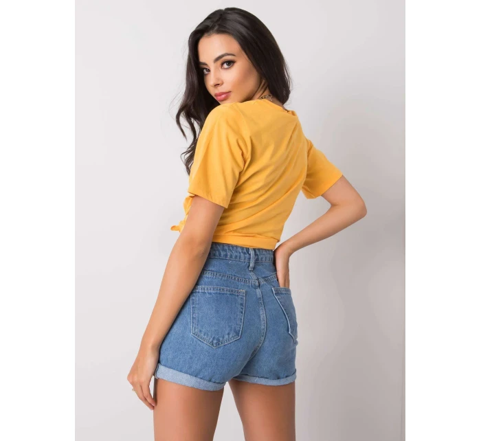 T shirt PM TS model 20985207 jasny pomarańczowy - FPrice T shirt PM TS model 20985207 jasny pomarańczowy - FPrice