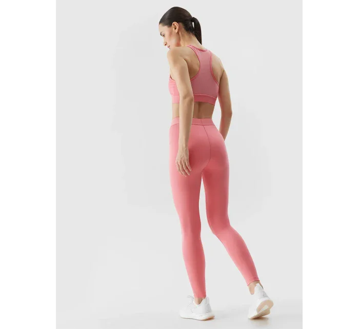 Dámske športové legíny 4F - koralové
