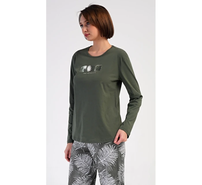 Dámské pyžamo dlouhé model 21154984 - Vienetta Dámské pyžamo dlouhé model 21154984 - Vienetta