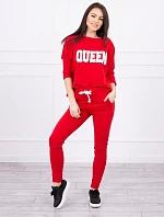 Súprava s potlačou Queen červená