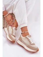Dámské Sportovní Boty S Na Platformě Khaki model 21687895 - Boto