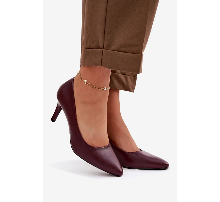 Červené eko kožené lodičky Sergio Leone Červené eko kožené lodičky Sergio Leone