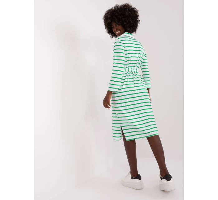 LK SK 509299 šaty.74 biela a zelená LK SK 509299 šaty.74 biela a zelená