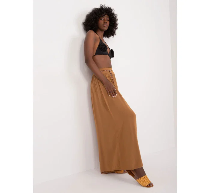 Spodnie TW SP BI model 20100892 camelowy - FPrice Spodnie TW SP BI model 20100892 camelowy - FPrice