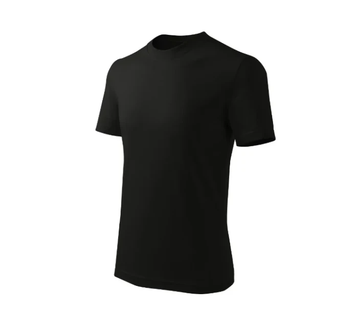 Základné voľné tričko pre deti čierne