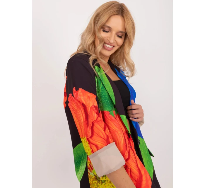 Dámské sako DHJ MA 18525 model 20985395 Černá mix vzor - FPrice