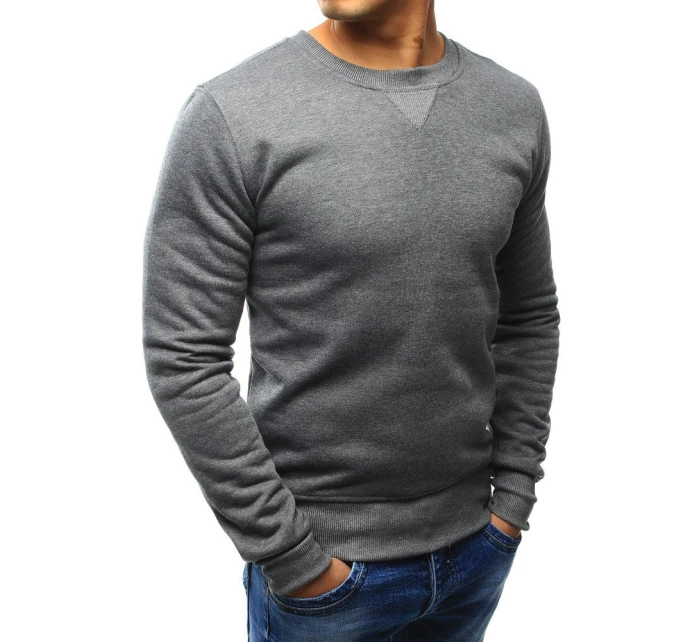 Pánska mikina s kapucňou antracitová BX4823