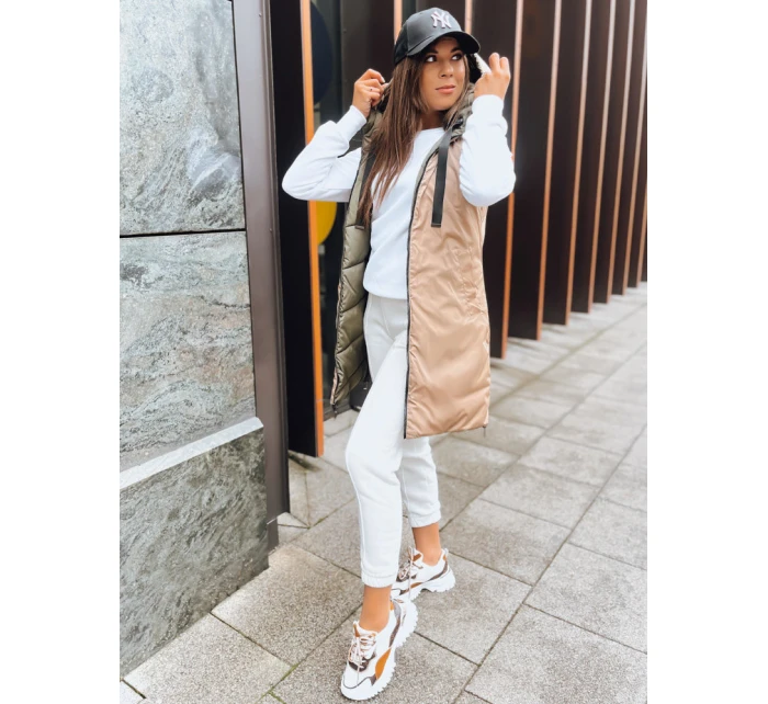 Dámská zelená oboustranná vesta Dstreet model 21970075 - FashionStreet