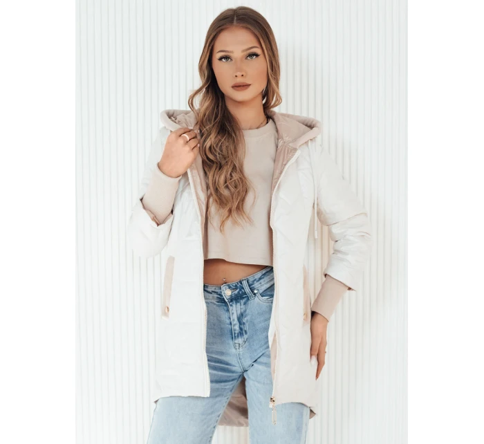 Dámská prošívaná bunda bílá Dstreet model 21973411 - FashionStreet Dámská prošívaná bunda bílá Dstreet model 21973411 - FashionStreet