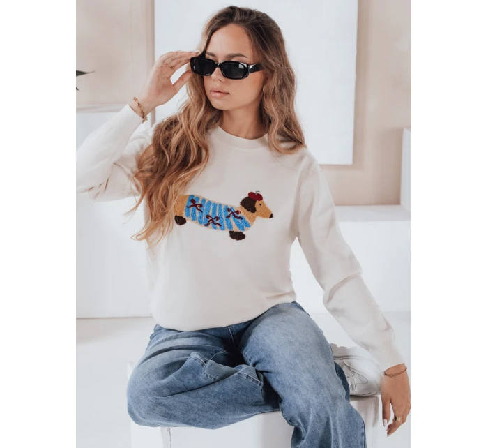 Dámský svetr s aplikací  Dstreet model 21991041 - FashionStreet