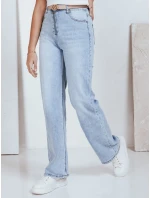 Dámské džíny s vysokým pasem a širokými nohavicemi světle modré Dstreet model 21992635 - FashionStreet