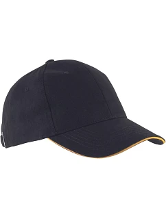 K-up KP 011 6-panelová sendvičová čiapka „Orlando“ 20.0011 čierna/žltá