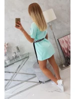 Šaty s ozdobným pásikom mint Šaty s ozdobným pásikom mint