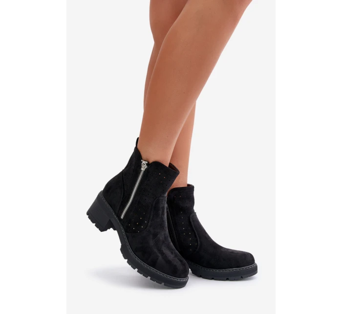 Dámské Boty S Na Podpatku Černé model 21671461 - Boto