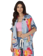 Košeľa DHJ KS 19007 6.86 modrá