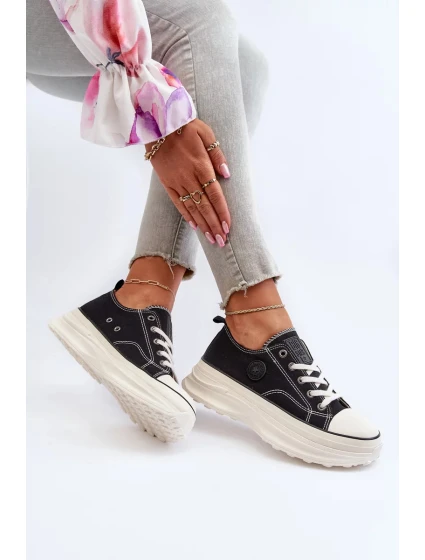 Dámske tenisky na pevnej podrážke Big Star Black