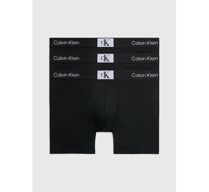 Pánske boxerky 3 Pack Boxer Briefs CK96 000NB3529AUB1 čierna - Calvin Klein