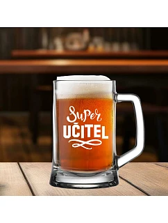 SUPER TEACHER - pivný pohár 0,5l