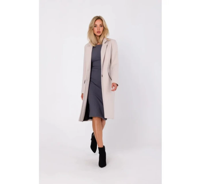 Dámsky kabát M758 Beige - MOE