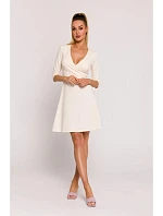 Dámské šaty model 22346330 krémové - Moe Dámské šaty model 22346330 krémové - Moe