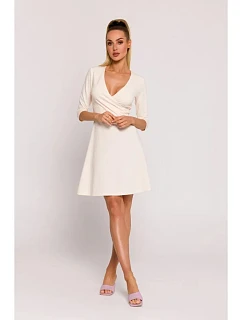 Dámské šaty model 22346330 krémové - Moe