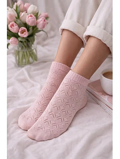 Dievčenské ažurové ponožky Anela DR2611