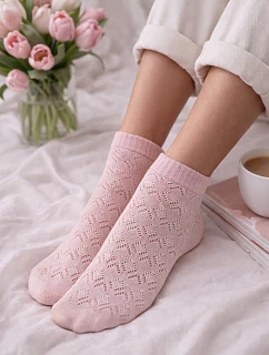 Dívčí prolamované ponožky model 22106855 - Knittex