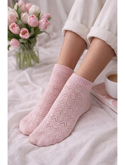 Dievčenské ažurové ponožky Anela DR2611