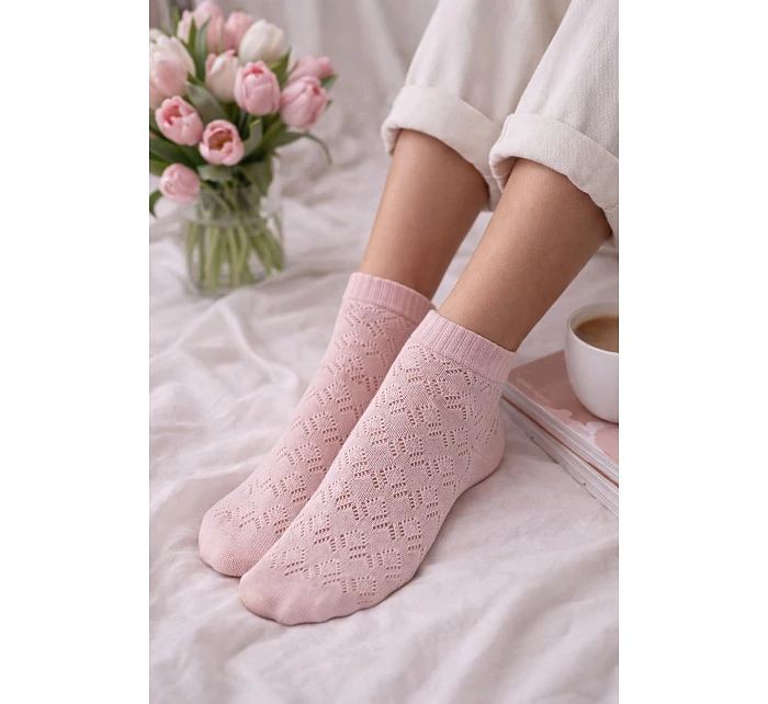 Dievčenské ažurové ponožky Anela DR2611