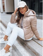 Dámska prešívaná bunda LOLAROSE beige FashionStreet TY3738