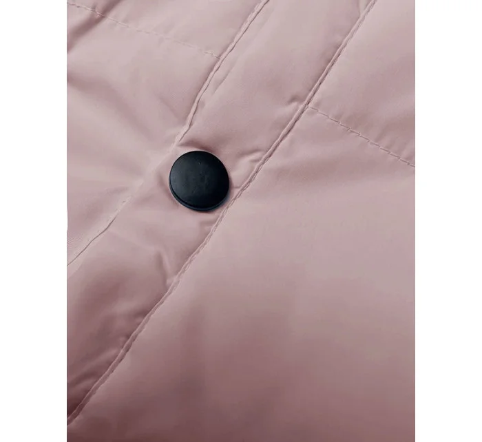 Ružová páperová dámska vesta so stojačikom (5M3150-46) Ružová páperová dámska vesta so stojačikom (5M3150-46)