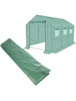 Krycia plachta pre záhradný tunel 200x350x200 cm ZELENÁ