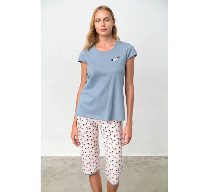 Vamp - Dvojdielne dámske pyžamo - Dachsy 18308 - Vamp Vamp - Dvojdielne dámske pyžamo - Dachsy 18308 - Vamp