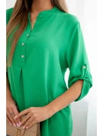 Halenka s prodlouženým zadním dílem jasně zelená